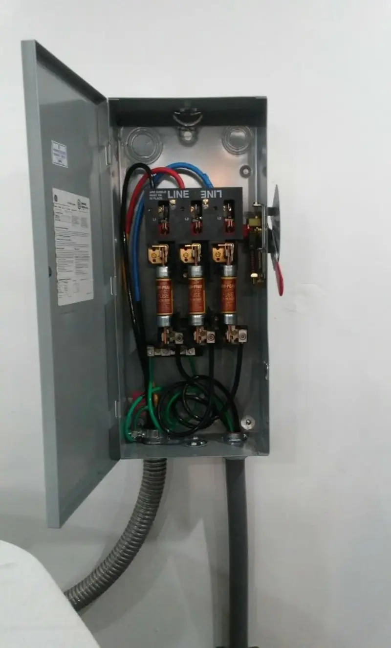 Three-phase disconnect switch installed for Electrical Wiring & Rewiring in Leitchfield